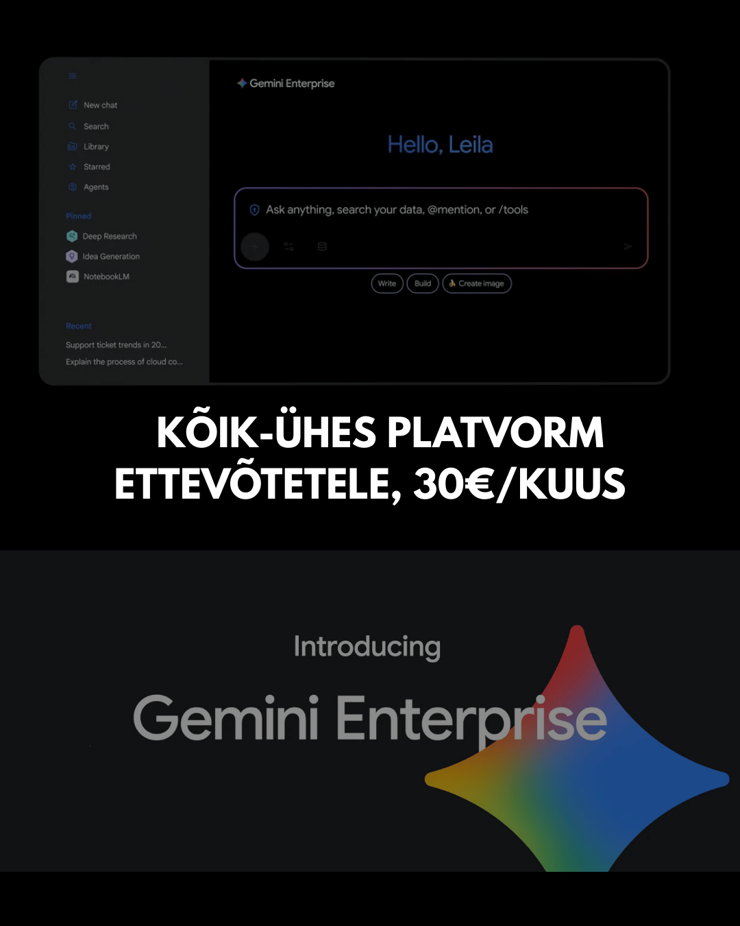 Google tutvustab Gemini Enterprise platvormi