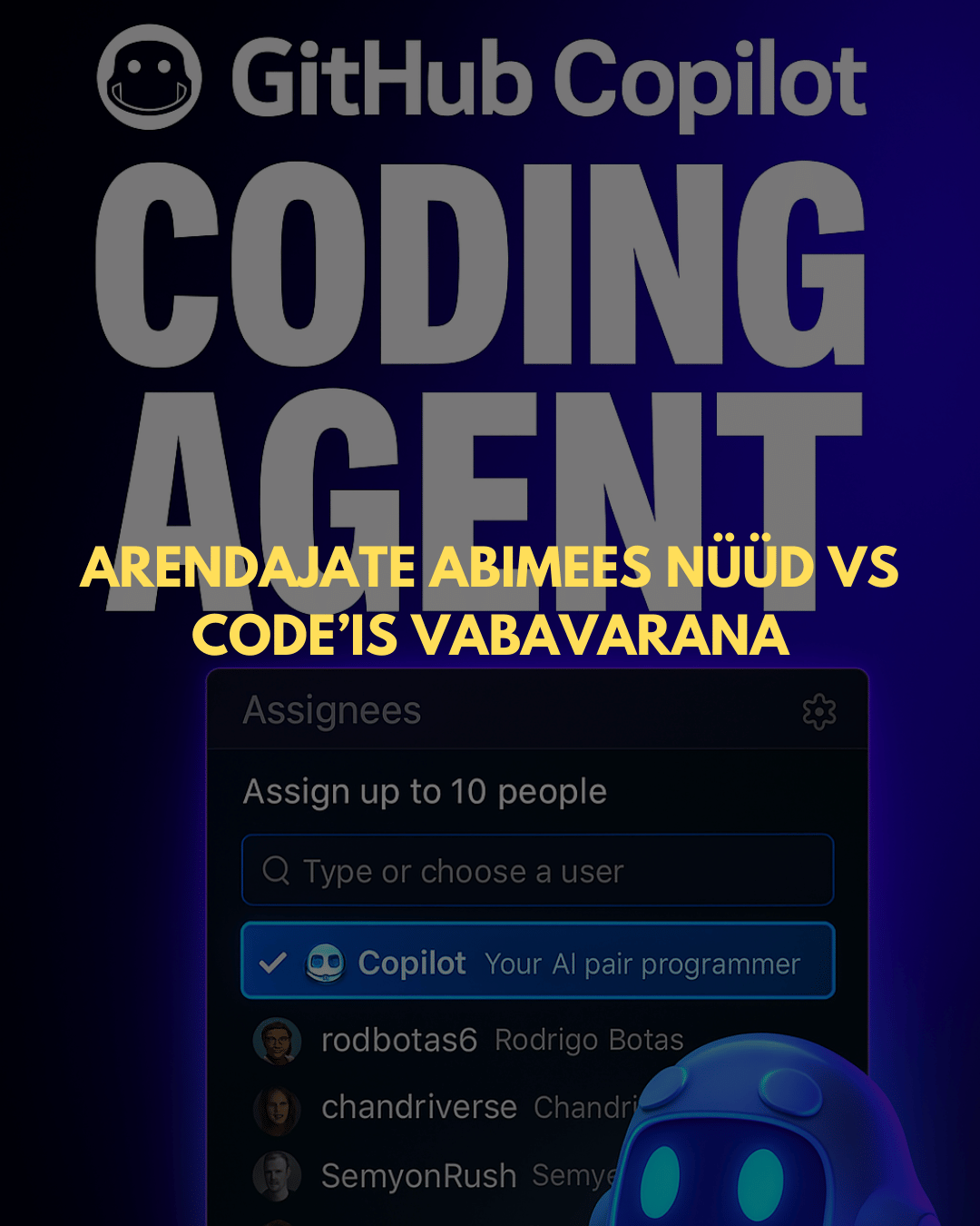 Microsoft avas GitHub Copiloti VS Code jaoks