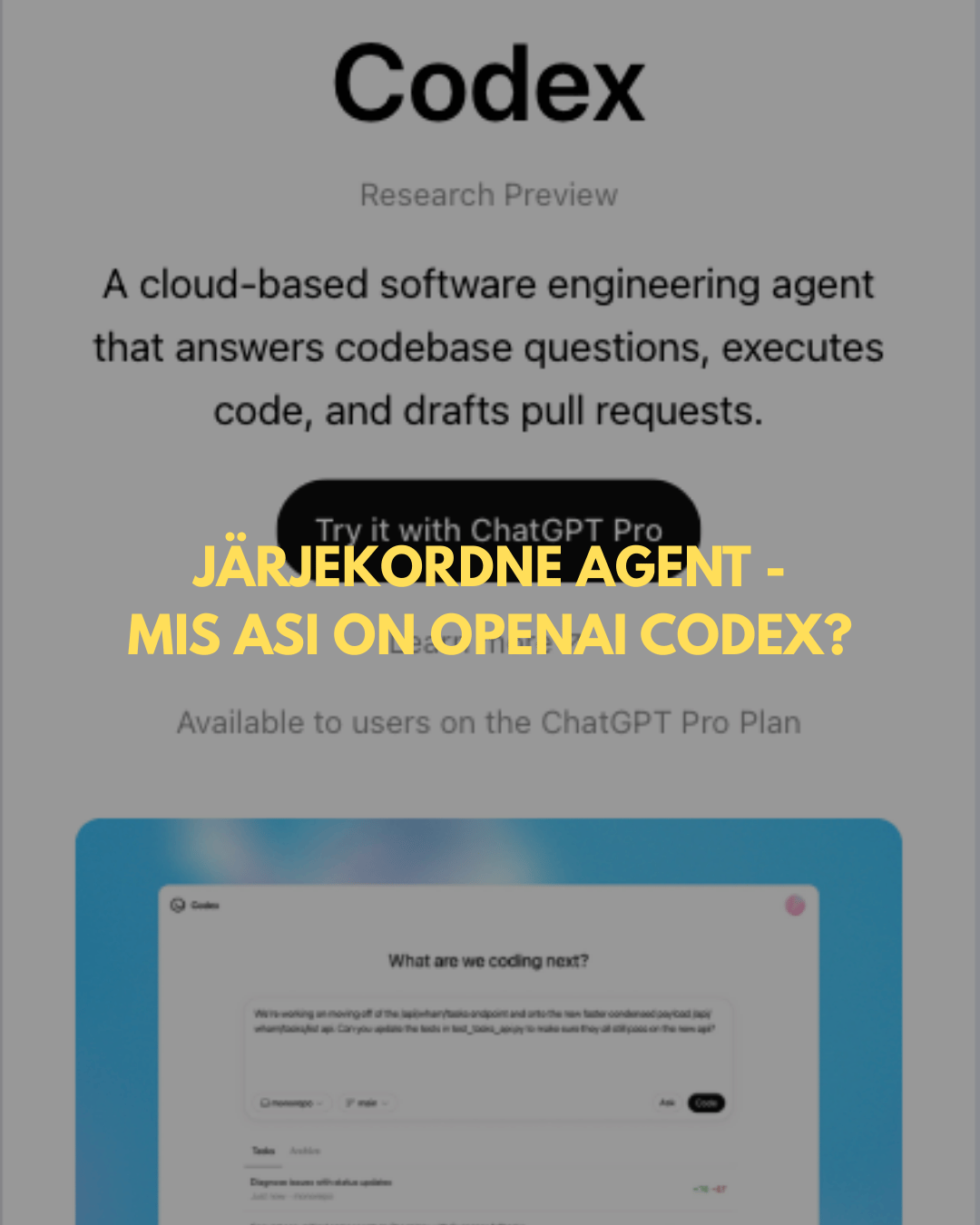OpenAI Codex-Max suudab päriselt koodi kirjutada