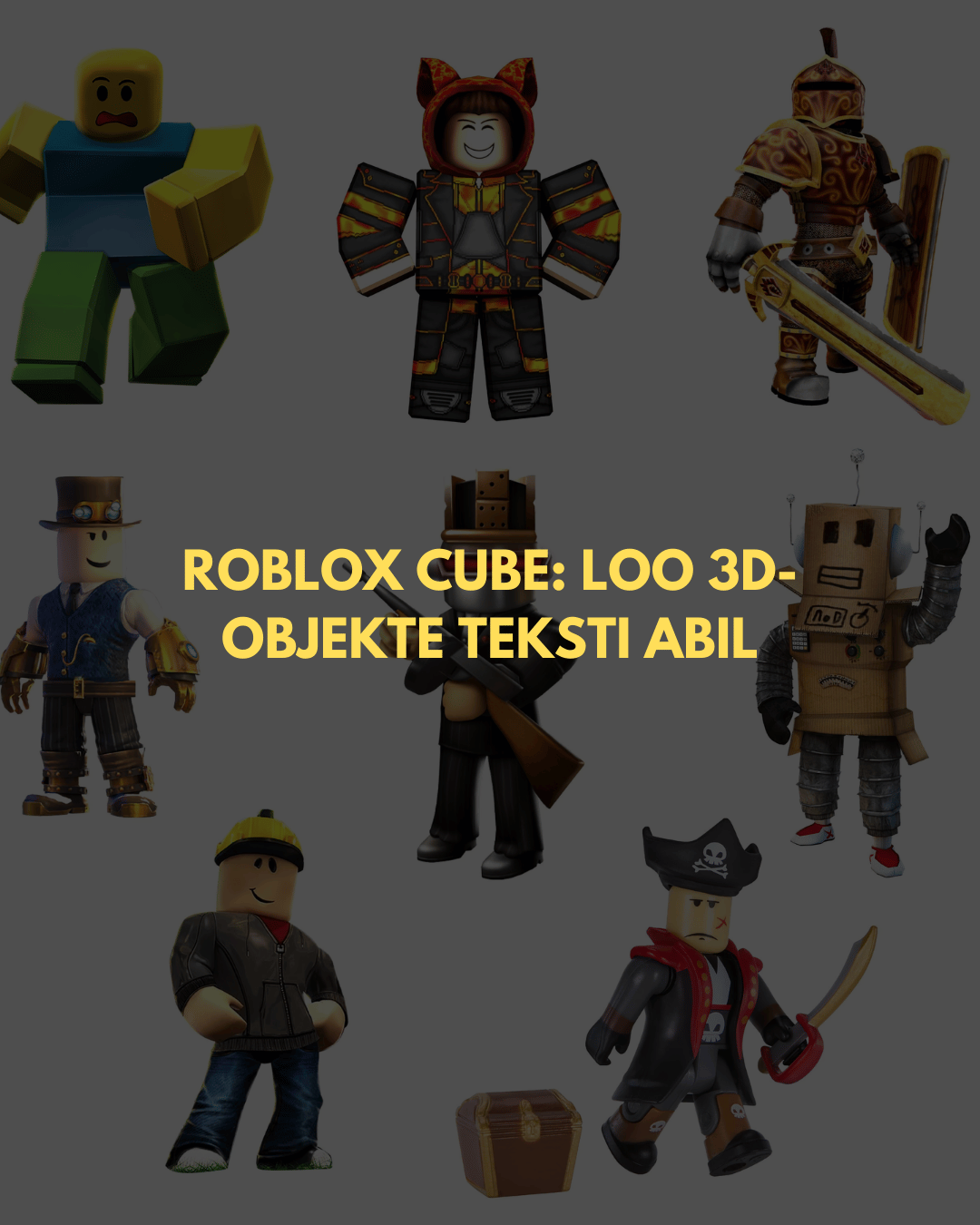 Robloxi avatud lähtekoodiga 3D generaator