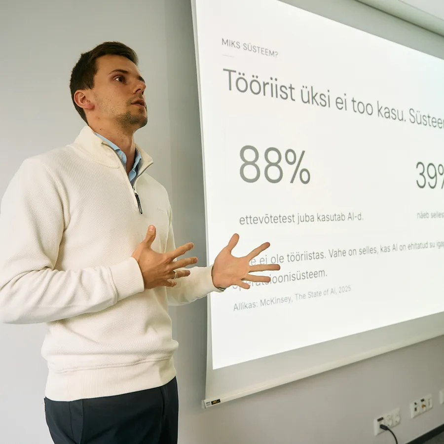 Ettekanne AI kasutuselevõtust ettevõtetes